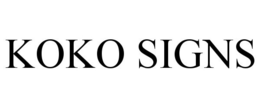 KOKO SIGNS trademark