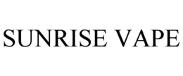 SUNRISE VAPE trademark