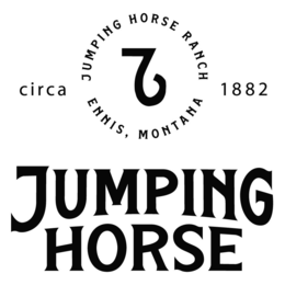 JUMPING HORSE RANCH ENNIS, MONTANA CIRCA 1882 JUMPING HORSE trademark