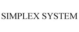 SIMPLEX SYSTEM trademark