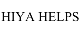 HIYA HELPS trademark
