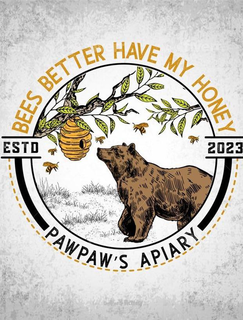 BEES BETTER HAVE MY HONEY ESTD 2023 PAWPAW'S APIARY trademark