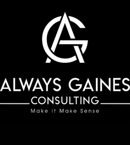 AG ALWAYS GAINES CONSULTING MAKE IT MAKE SENSE trademark