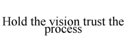 HOLD THE VISION TRUST THE PROCESS trademark
