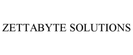 ZETTABYTE SOLUTIONS trademark