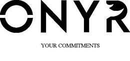 ONYR YOUR COMMITMENTS trademark
