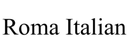 ROMA ITALIAN trademark