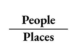 PEOPLE PLACES trademark