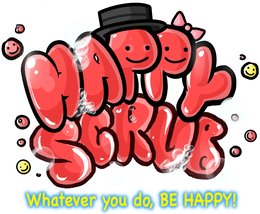 HAPPY SCRUB WHATEVER YOU DO, BE HAPPY! trademark