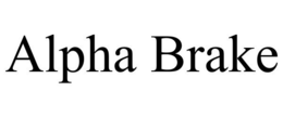 ALPHA BRAKE trademark