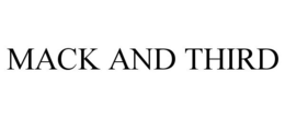 MACK AND THIRD trademark