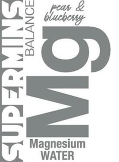 SUPERMINS BALANCE PEAR & BLUEBERRY MG MAGNESIUM WATER trademark