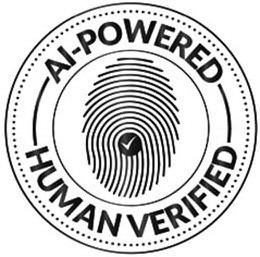 AI-POWERED HUMAN VERIFIED trademark
