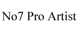 NO7 PRO ARTIST trademark