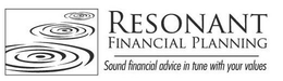 RESONANT FINANCIAL PLANNING SOUND FINANCIAL ADVICE IN TUNE WITH YOUR VALUES trademark