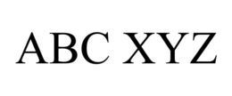 ABC XYZ trademark