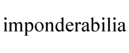 IMPONDERABILIA trademark