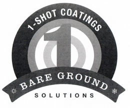 1-SHOT COATINGS 1 BARE GROUND SOLUTIONS trademark