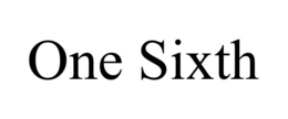 ONE SIXTH trademark