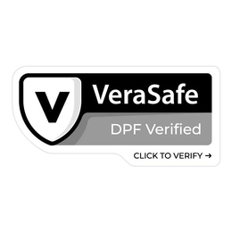 V VERASAFE DPF VERIFIED CLICK TO VERIFY trademark