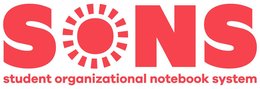 SONS STUDENT ORGANIZATIONAL NOTEBOOK SYSTEM trademark