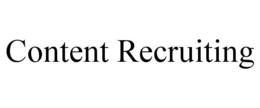 CONTENT RECRUITING trademark