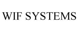 WIF SYSTEMS trademark