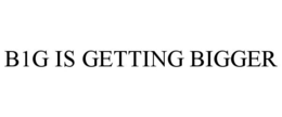 B1G IS GETTING BIGGER trademark