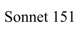 SONNET 151 trademark