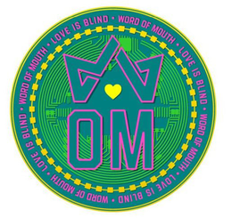 W OM LOVE IS BLIND WORD OF MOUTH trademark