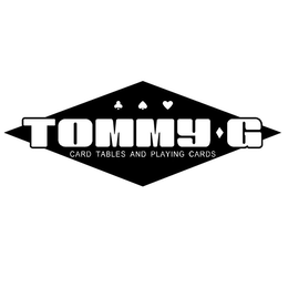TOMMY G CARD TABLES AND PLAYING CARDS trademark