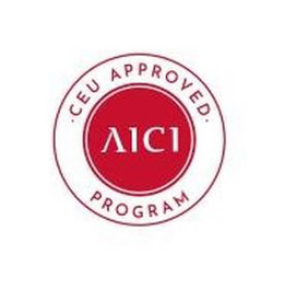 AICI · CEU APPROVED · PROGRAM trademark