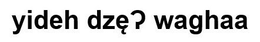 YIDEH DZȨ P WAGHAA trademark