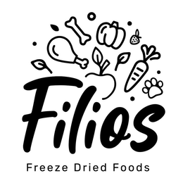 FILIOS FREEZE DRIED FOODS trademark