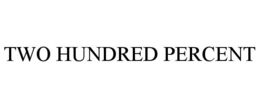 TWO HUNDRED PERCENT trademark