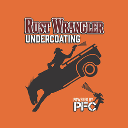 RUST WRANGLER UNDERCOATING POWERED BY PFC trademark