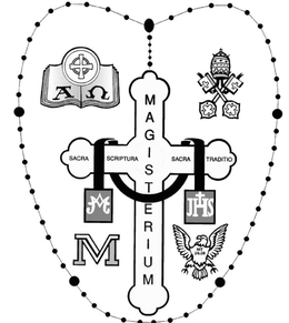 MAGISTERIUM SACRA SCRIPTURA SACRA TRADITIO M JHS M MT 24:28 trademark