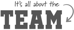 IT'S ALL ABOUT THE TEAM trademark