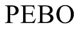 PEBO trademark