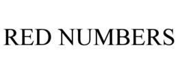 RED NUMBERS trademark