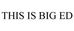 THIS IS BIG ED trademark