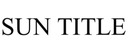 SUN TITLE trademark