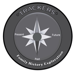 TRACKERS PRESENT PAST FUTURE FAMILY HISTORY EXPLORATION trademark