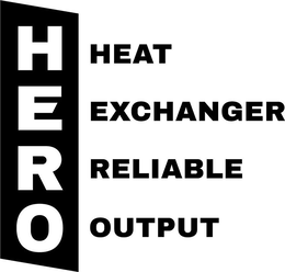 HERO HEAT EXCHANGER RELIABLE OUTPUT trademark