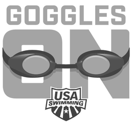 GOGGLES ON USA SWIMMING trademark