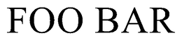 FOO BAR trademark
