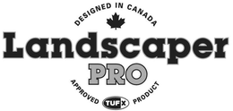DESIGNED IN CANADA LANDSCAPER PRO APPROVED TUF X PRODUCT trademark