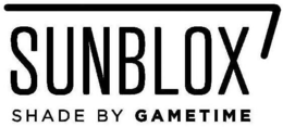 SUNBLOX SHADE BY GAMETIME trademark