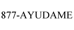 877-AYUDAME trademark