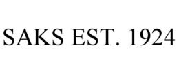 SAKS EST. 1924 trademark